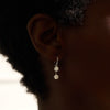 Lyle Two Stone Bezel Huggie Earrings 1.60 ctw