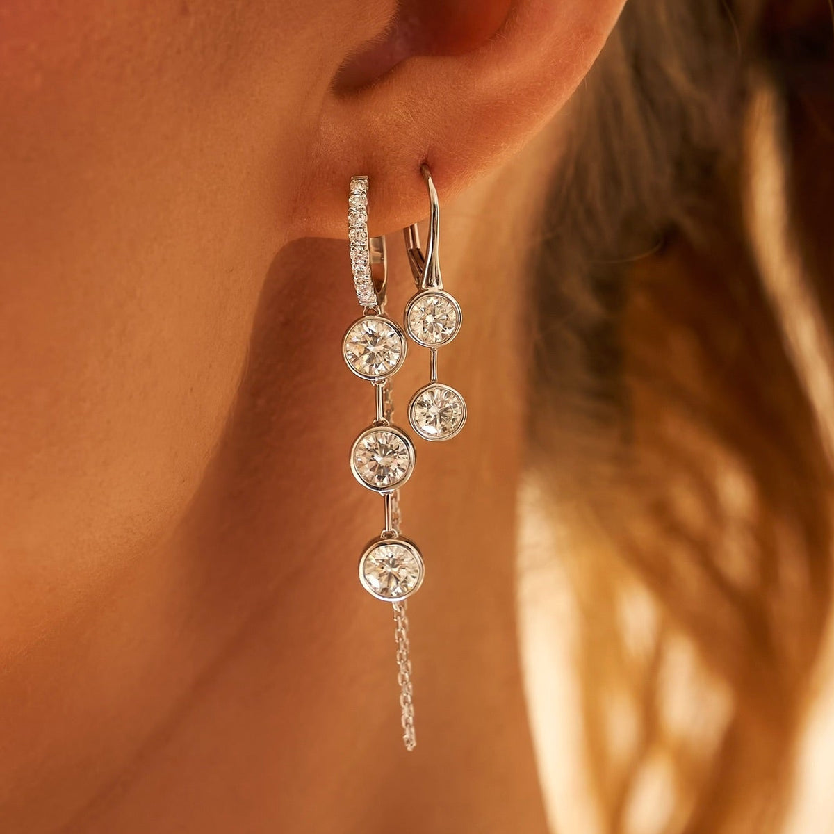 lyle two and three stone earrings 