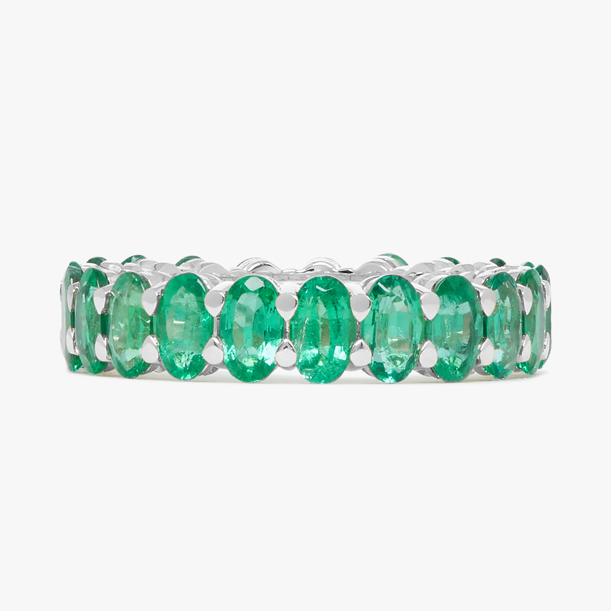 Emerald Oval Eternity Bands