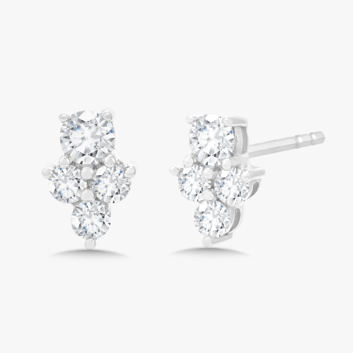 Malina Cluster Stud Earrings