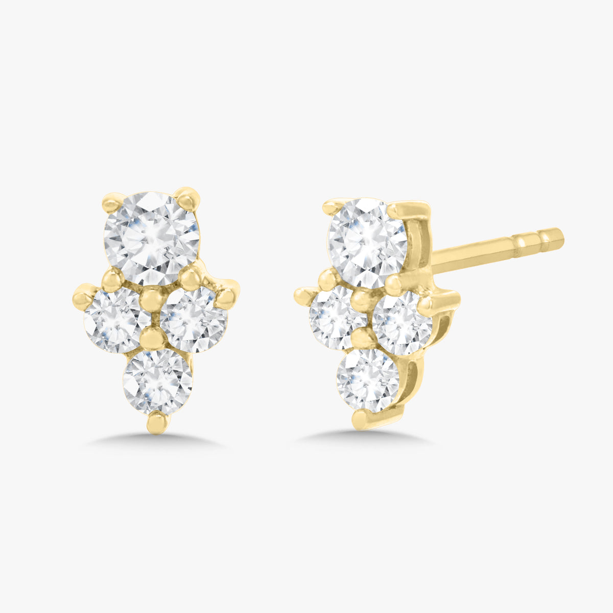 Malina Cluster Stud Earrings