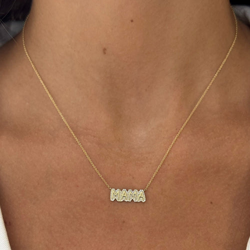 Mamas Diamond Bubble Necklace
