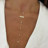 Bentley Lariat, Single Diamond Bezel Necklace, Mamas Bubble Diamond Necklace