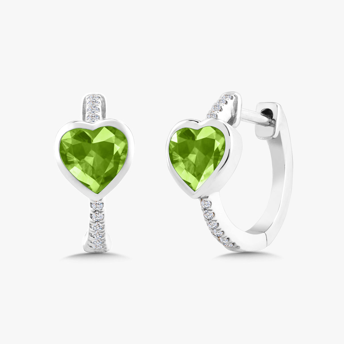 Mama Heart Station Huggie Earrings