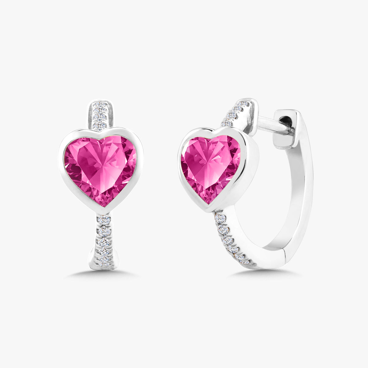 Mama Heart Station Huggie Earrings