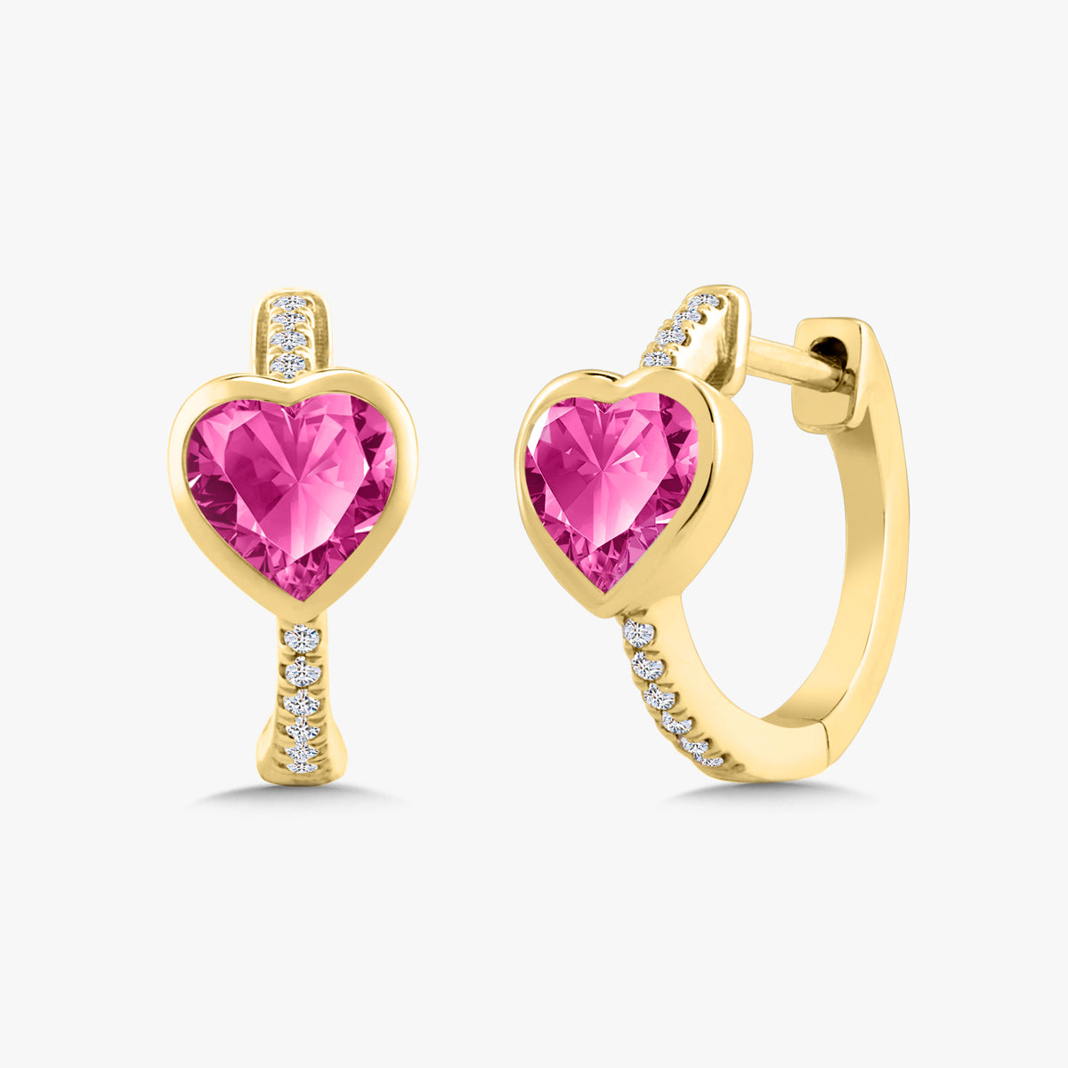 Mama Heart Station Huggie Earrings