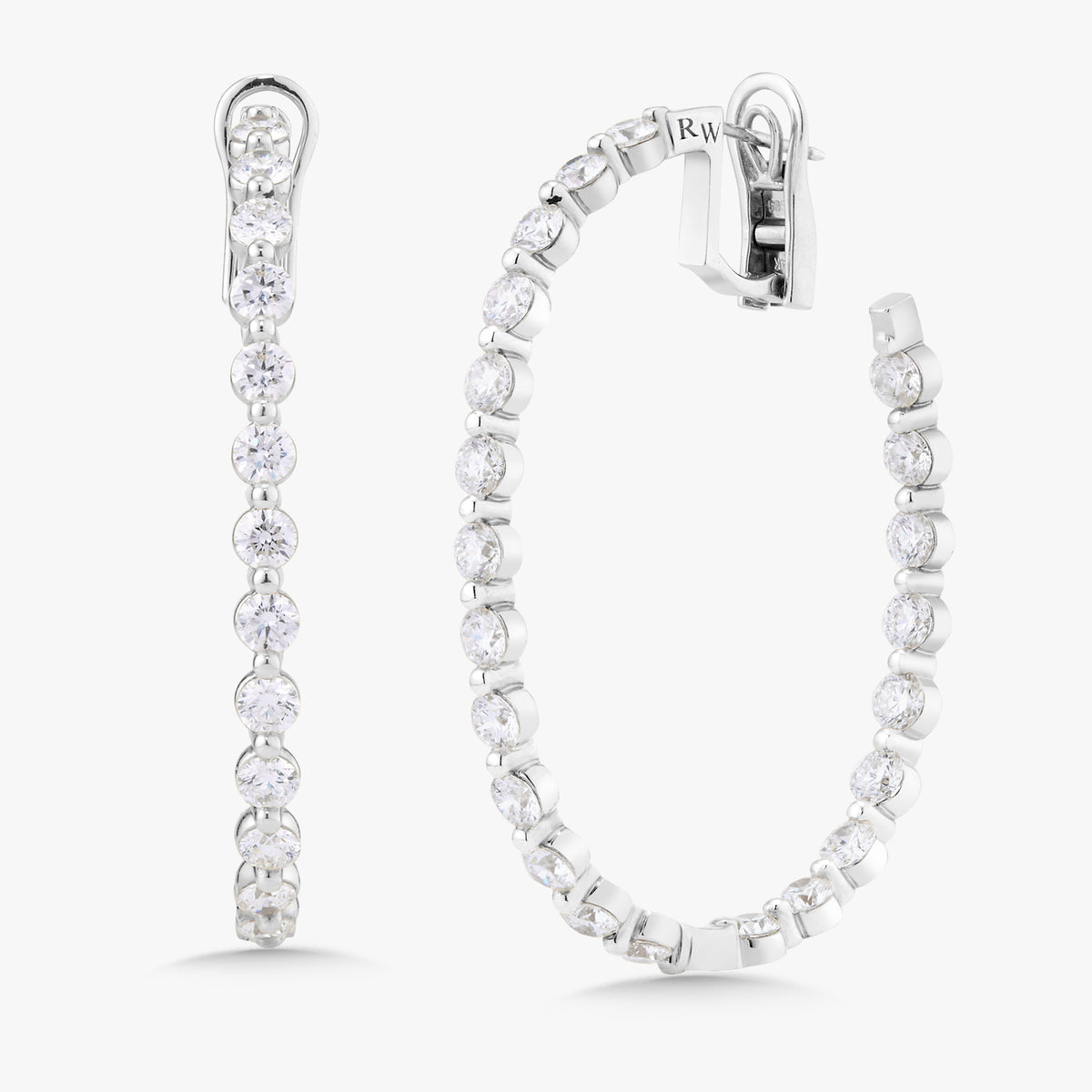 Mama's Charlie Cloud® Diamond Hoop Earrings 11.00 ctw