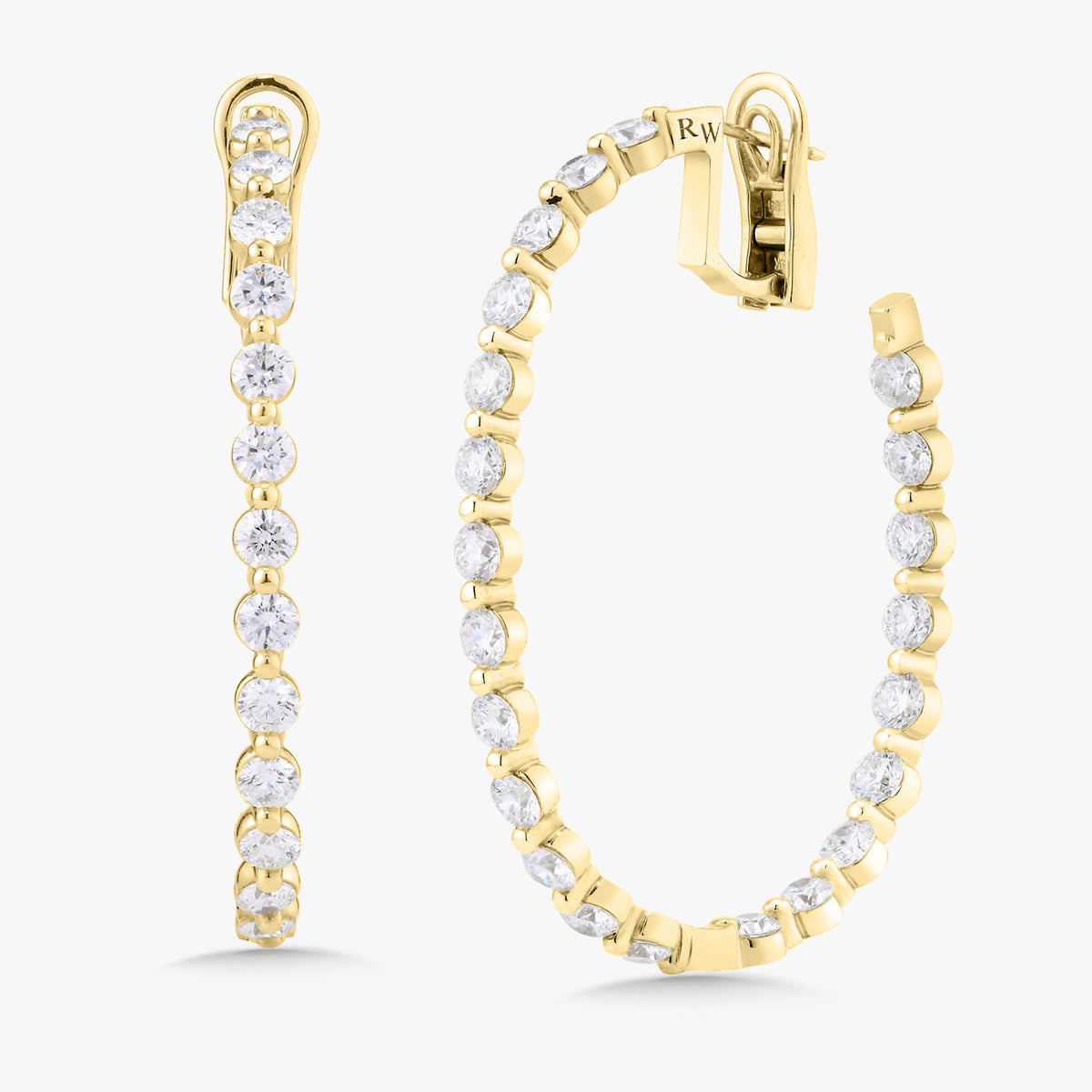 Mama's Charlie Cloud® Diamond Hoop Earrings 11.00 ctw
