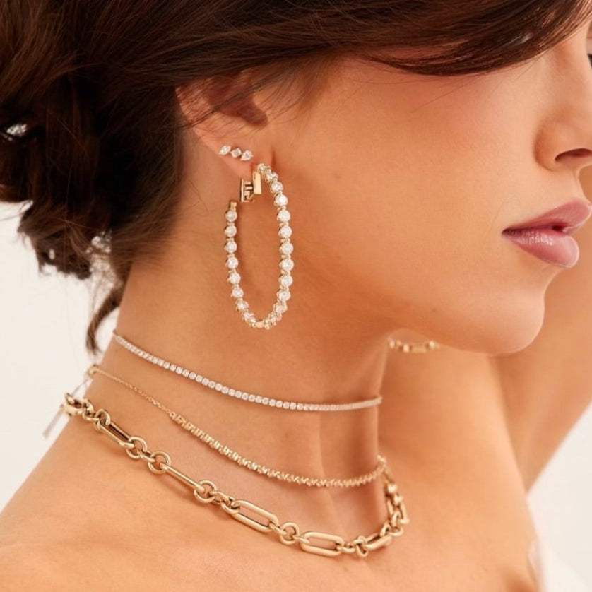 Mama's Charlie Cloud® Diamond Hoop Earrings 11.00 ctw