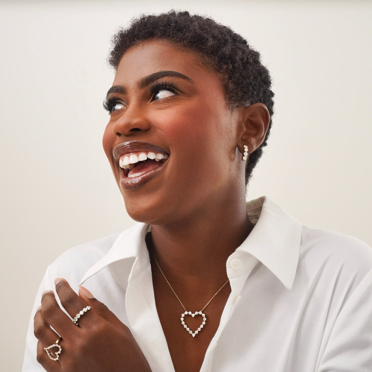 Mama's Charlie Cloud® Diamond Huggie Earrings 1.85 ctw