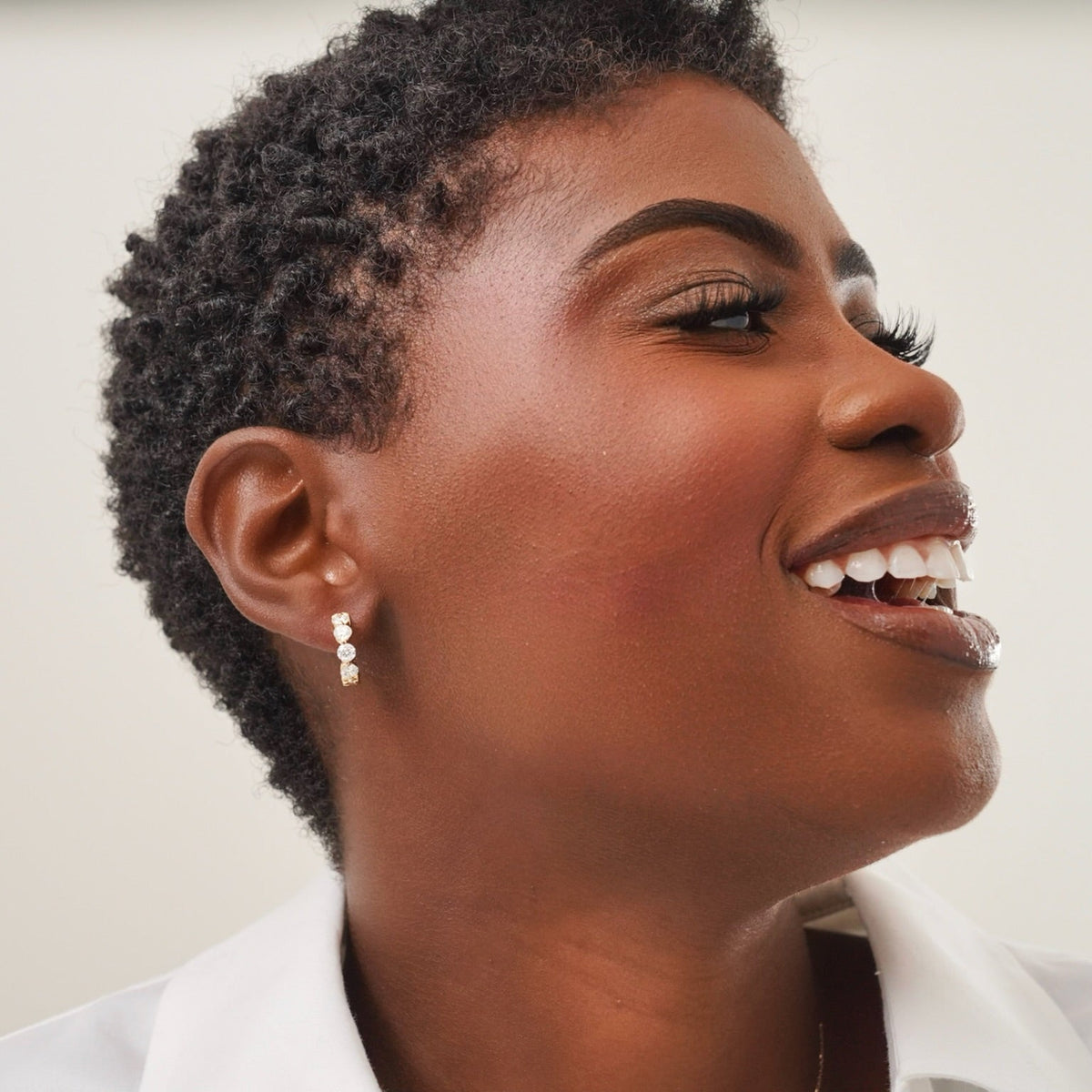 Mama's Charlie Cloud® Diamond Huggie Earrings 1.85 ctw