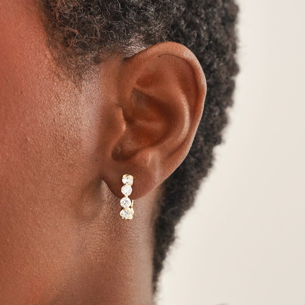 Mama's Charlie Cloud® Diamond Huggie Earrings 1.85 ctw