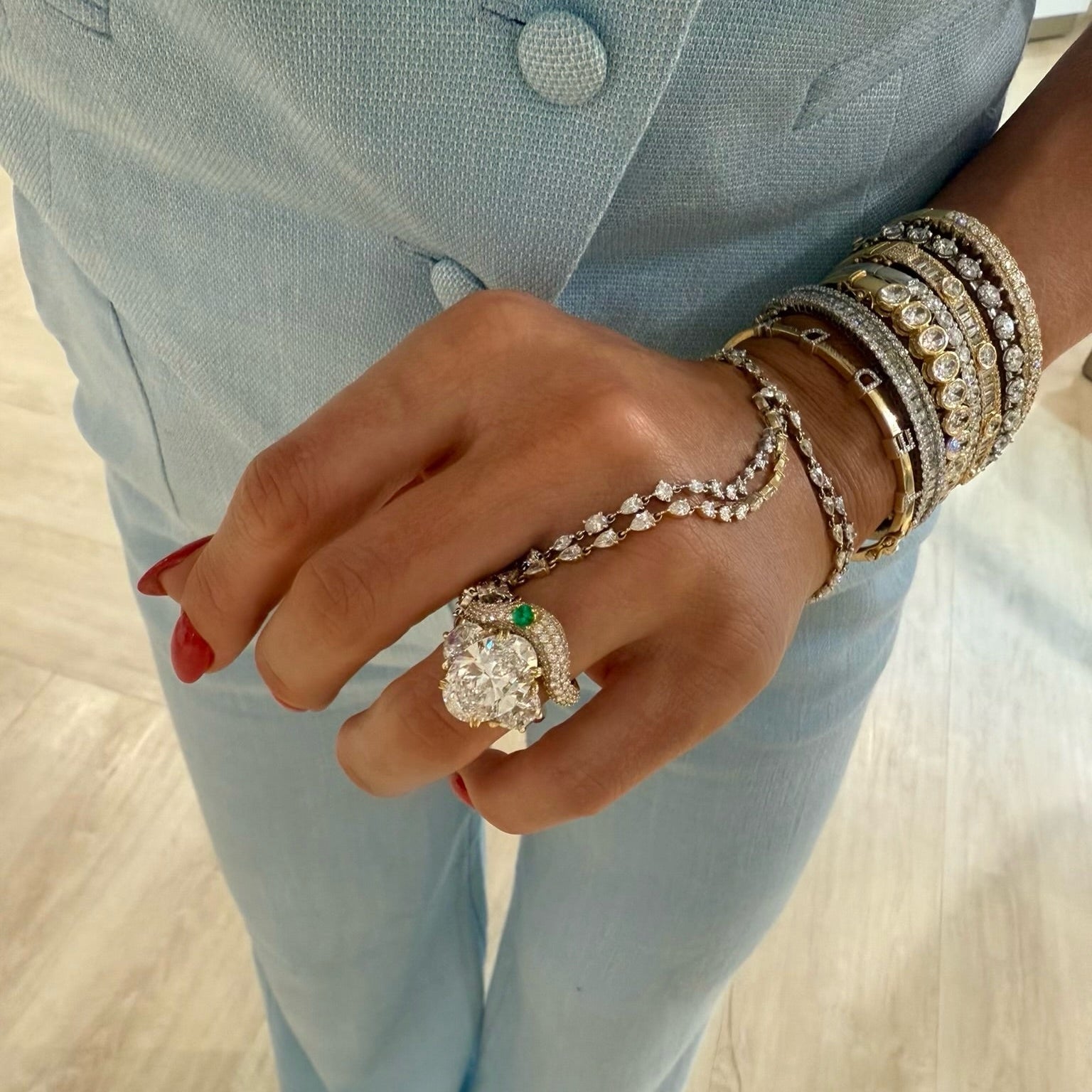 Lennox Baguette Bangle 3.37 ctw – RWFJ