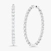 Mama's Charlie Cloud® Double Sided Eternity Diamond Hoop Earrings 12 ctw
WG