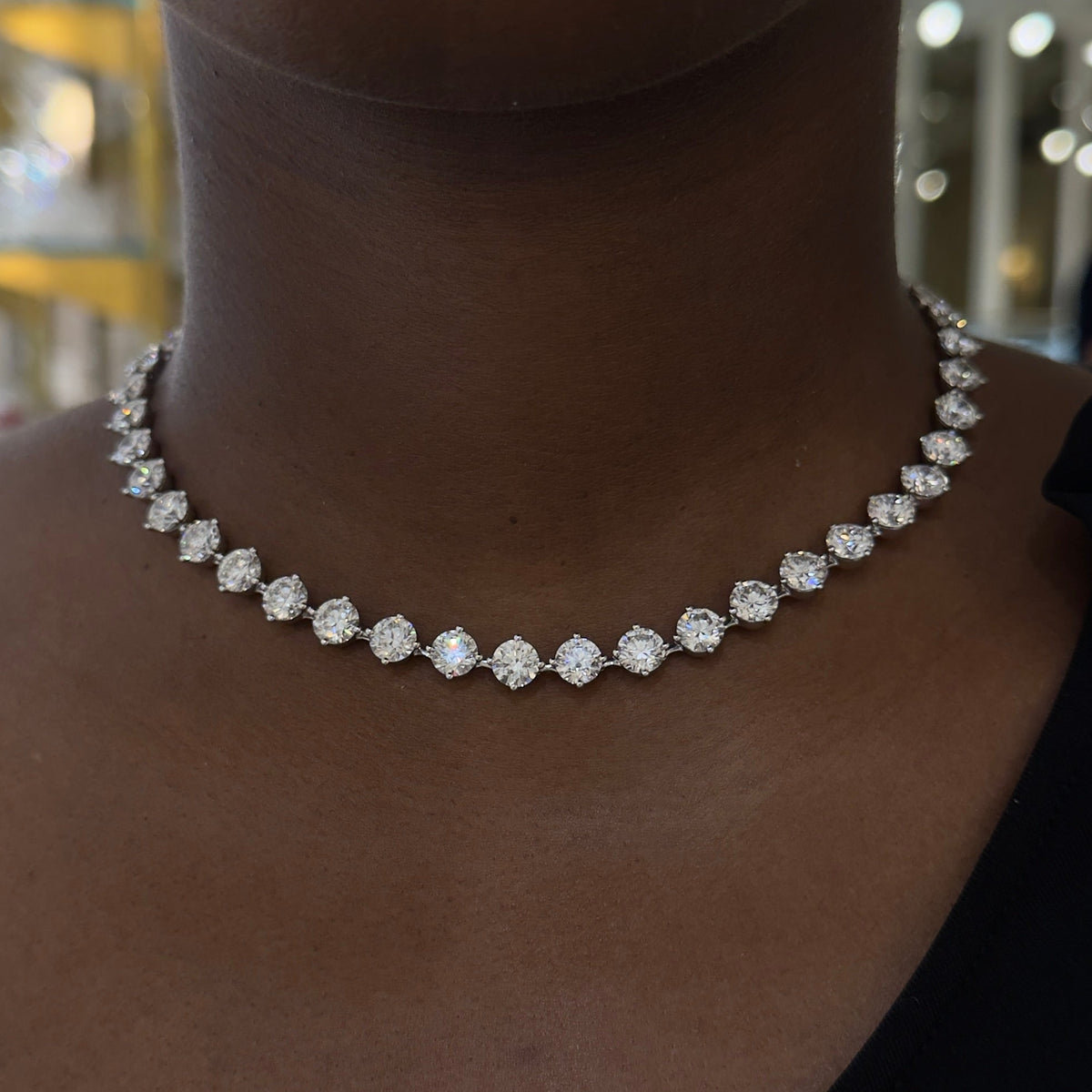Mamas Charlie Cloud® Diamond Tennis Necklace