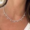 Marquis tennis necklace