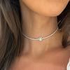 Marquise Cluster Diamond Adjustable Choker Necklace 3.19 ctw