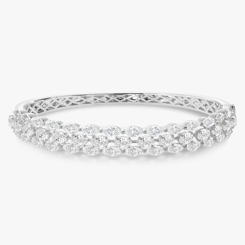 Alegria Marquise & Oval Diamond Bangle Bracelet 8.45 ctw