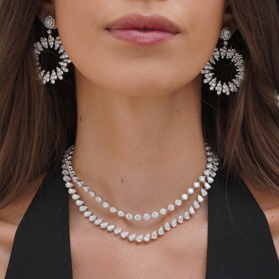 Marseille Diamond Burst Earrings 15.50 ctw