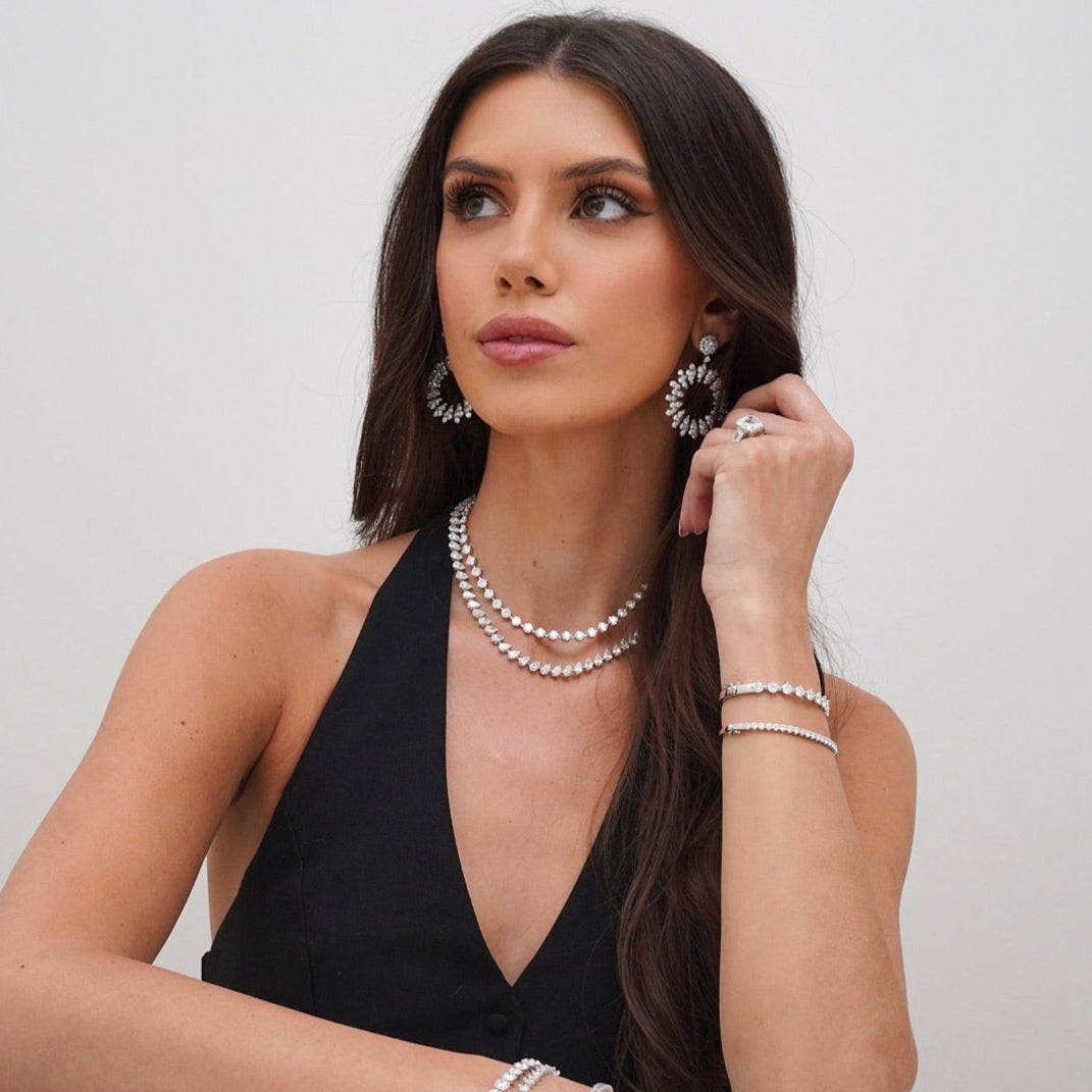 Marseille Diamond Burst Earrings 15.50 ctw