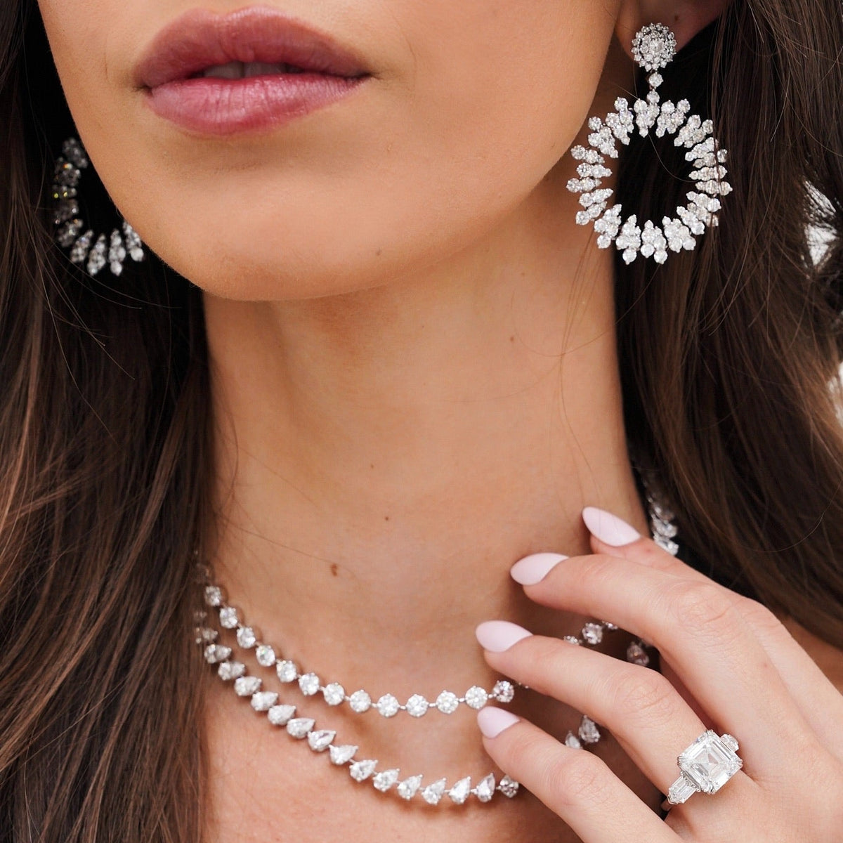 Marseille Diamond Burst Earrings 15.50 ctw