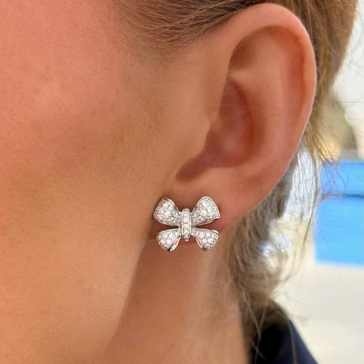 Martha May Bow Stud Earrings 