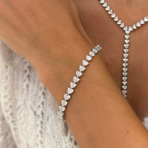 Mayfair Diamond Heart Tennis Bracelet 12.15 ctw