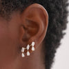 McKinsey Multi Mixed Shape Diamond Dangle Ear Climbers
