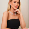 Kyle Graduated Emerald Cut Diamond Tennis Necklace 56.65 ctw, McKinsey Multi Mixed Shape Diamond Dangle Ear Climbers, MeMe's Charlie Cloud® Diamond Tennis Necklace 49.50 ctw
