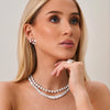 Kyle Graduated Emerald Cut Diamond Tennis Necklace 56.65 ctw McKinsey Multi Mixed Shape Diamond Dangle Ear Climbers, MeMe's Charlie Cloud® Diamond Tennis Necklace 49.50 ctw
