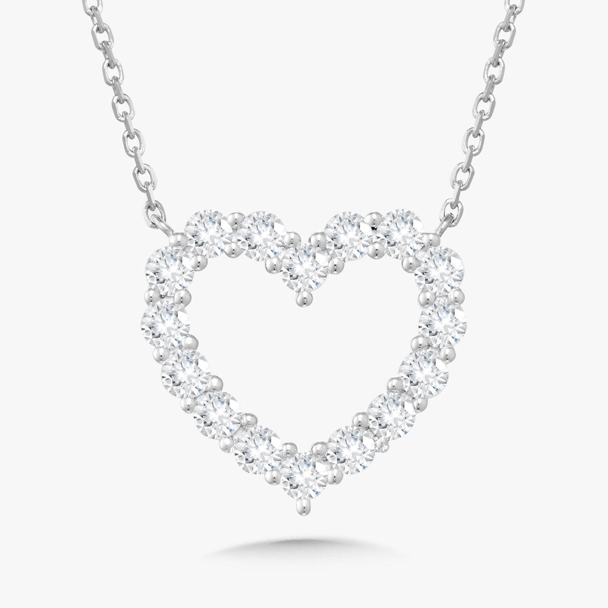 Georgie Diamond Heart Necklaces