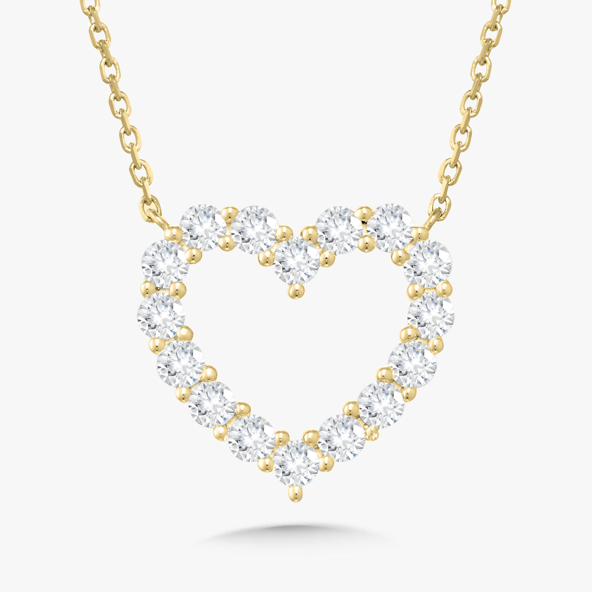 Georgie Diamond Heart Necklace