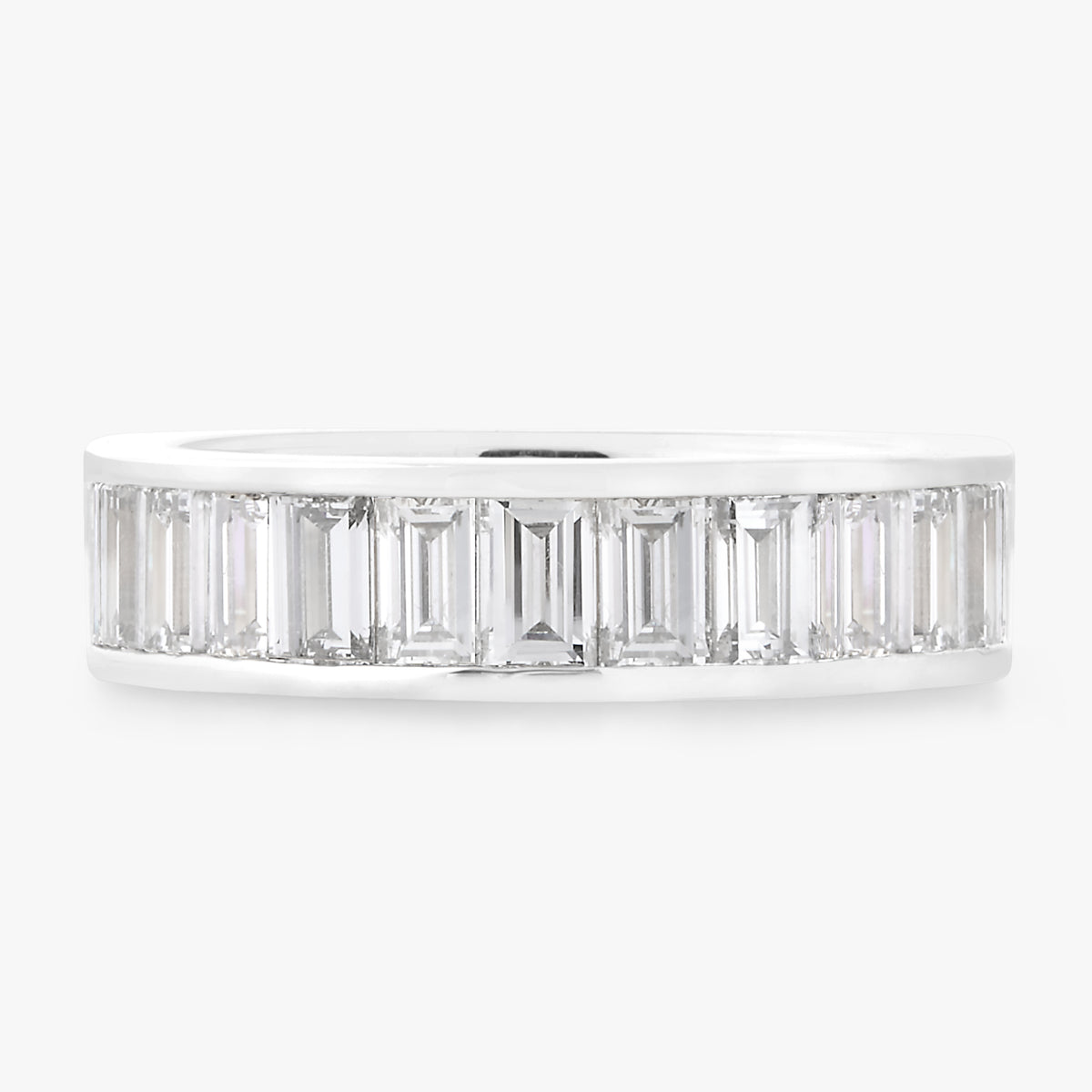 Mens Baguette Wedding Band