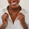 Midi Charlie Cloud® Floating Diamond Heart Necklace