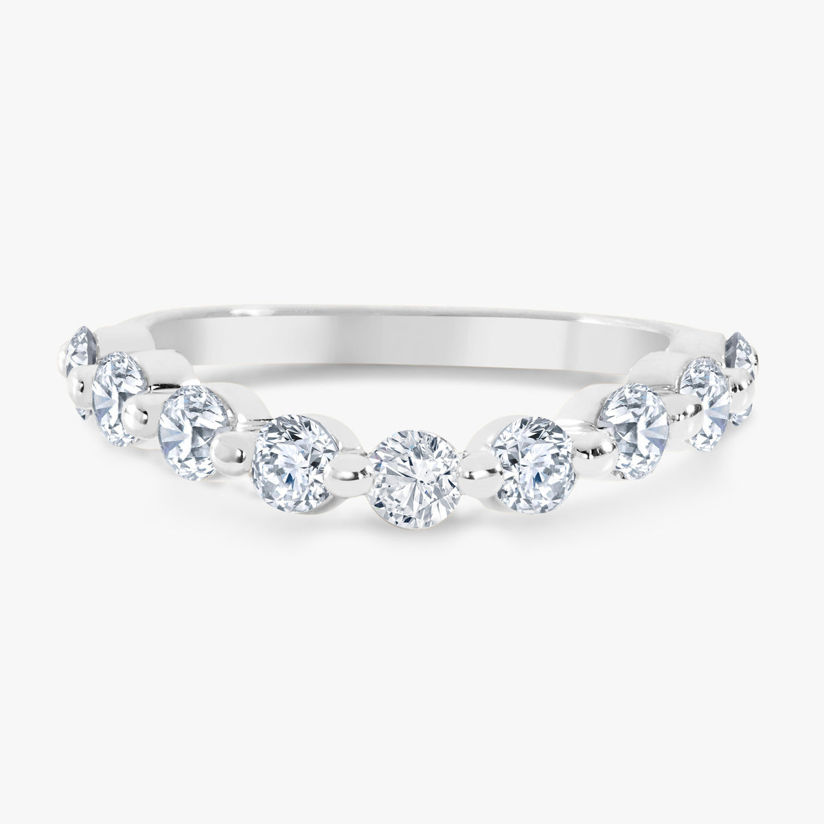 The Midi Charlie Cloud® Band (Curved) 1.12 ctw