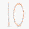 Midi Charlie Cloud® Double Sided Eternity Diamond Hoop Earrings 6.89 ctw