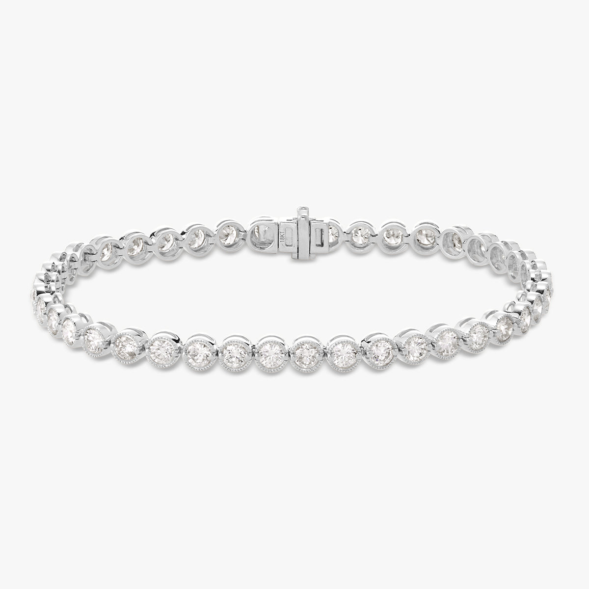 Milgrain Tennis Bracelet 5 ctw