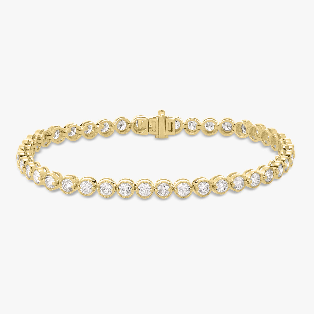 Milgrain Tennis Bracelet 5 ctw