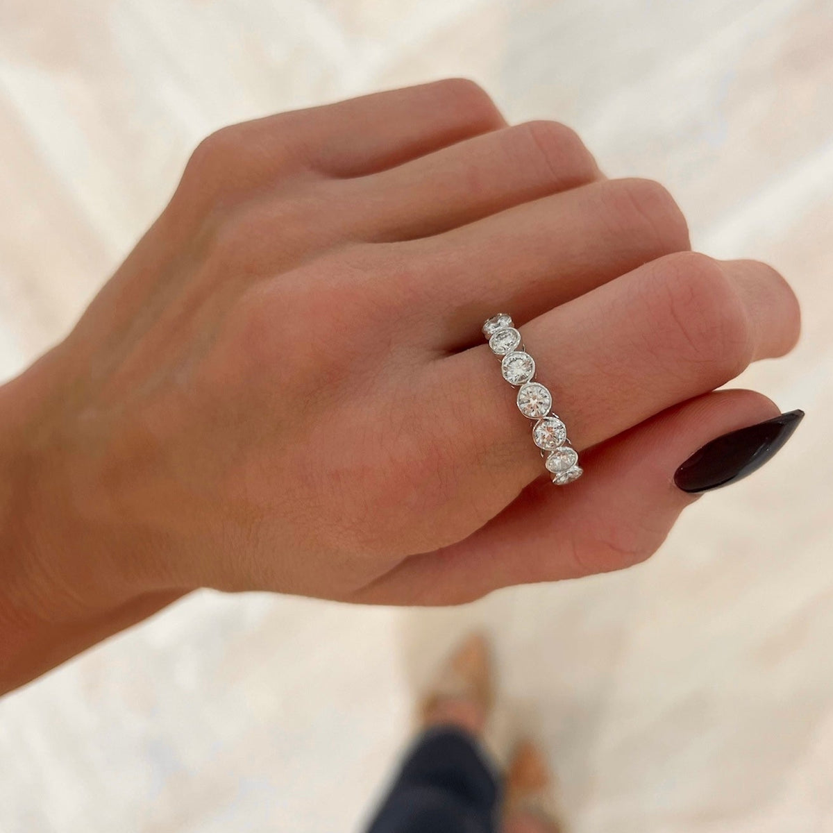 Mini Bixi Bezel Diamond Band 1.65 ctw