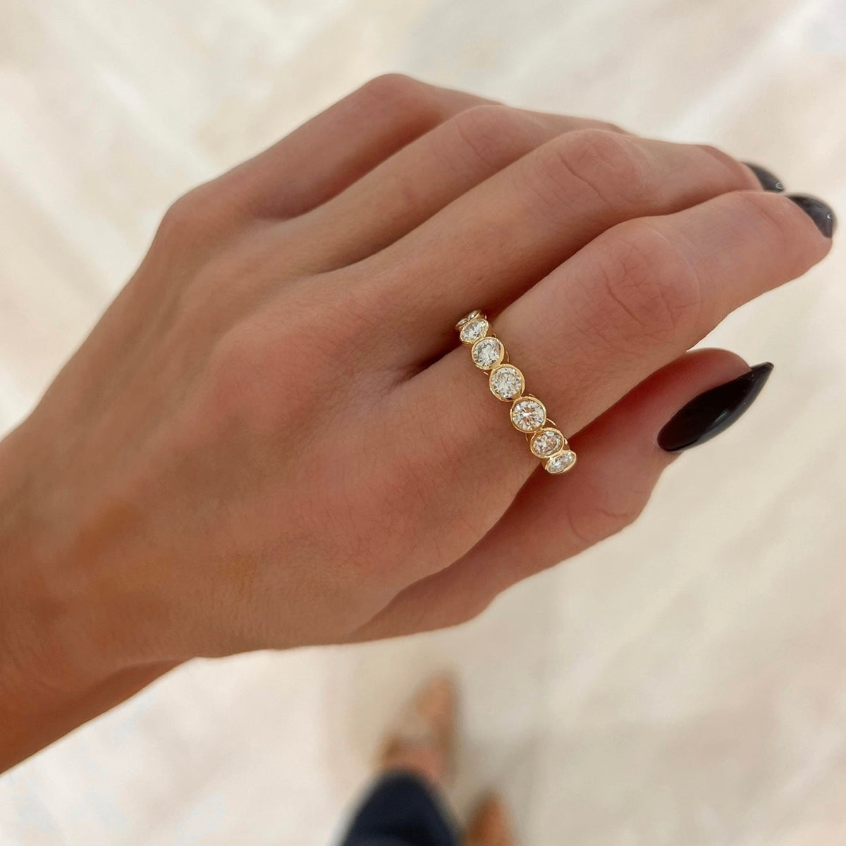 Mini Bixi Bezel Diamond Band 1.65 ctw