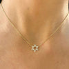 Mini Charlie Cloud® Floating Star of David Diamond Necklace 0.12 ctw