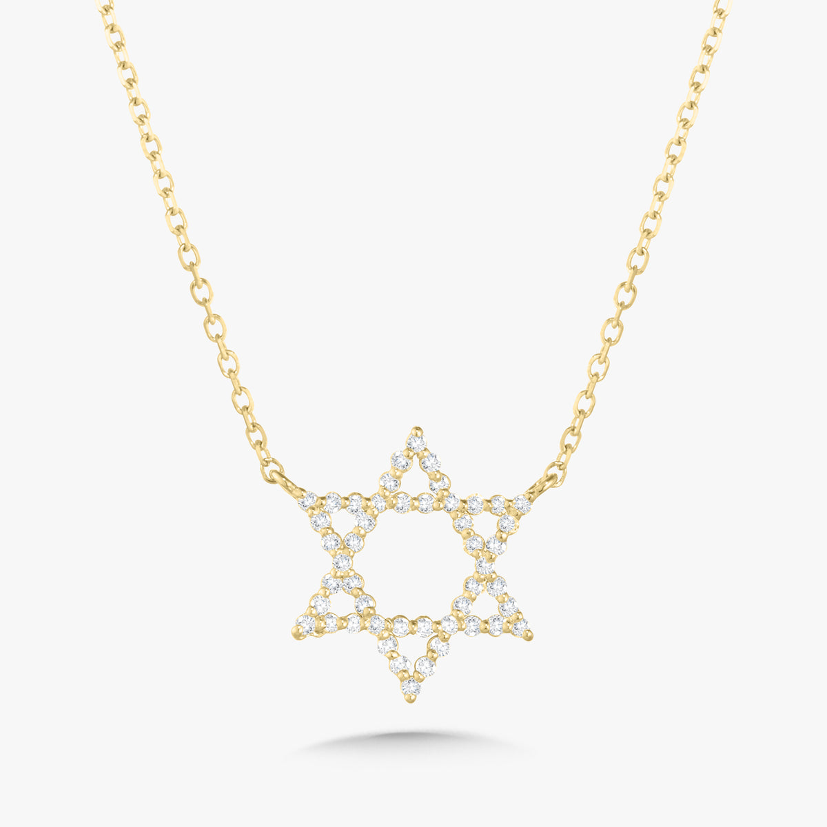 Mini Charlie Cloud® Floating Star of David Diamond Necklace 0.12 ctw