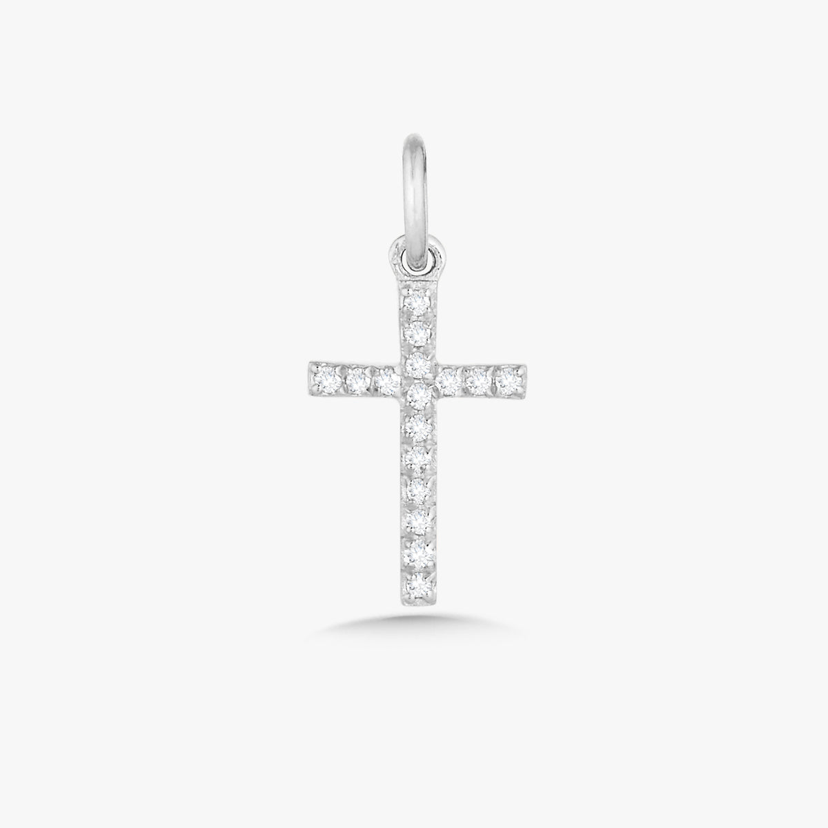 Mini Diamond Cross Charm