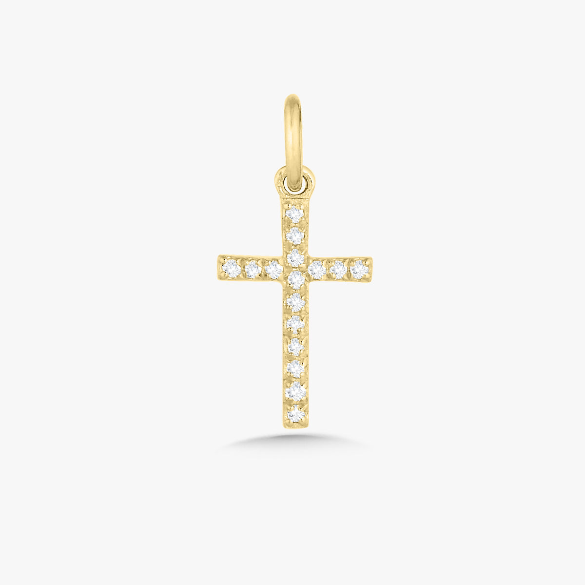 Mini Diamond Cross Charm