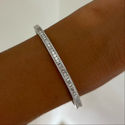 Mini Gianna Baguette Diamond Bangle 4.49 ctw
