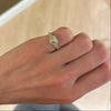 Mini Heart Pave Diamond Signet Ring .50 ctw