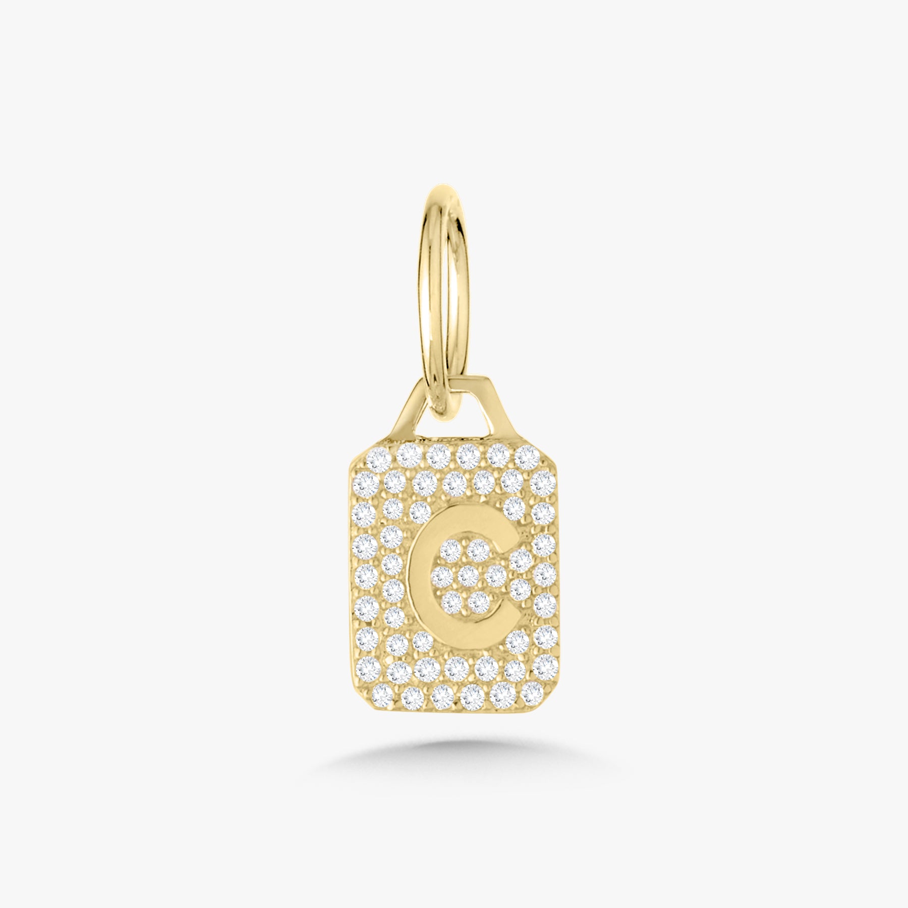 Mini Pave Diamond Initial Charm – RWFJ