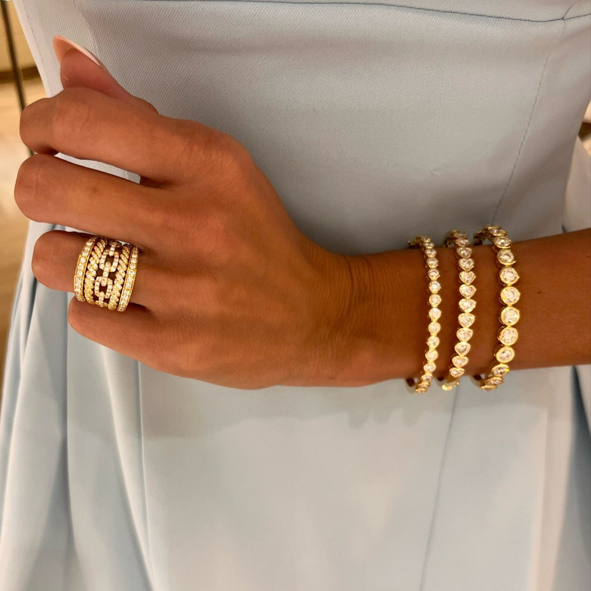 Mini Round Diamond Bezel Bangle Bracelet 2.50 ctw,Round Diamond Bezel Bangle Bracelet 6.05 ctw,Sideways Heart Shaped Diamond Bezel Bangle Bracelet 4.10 ctw