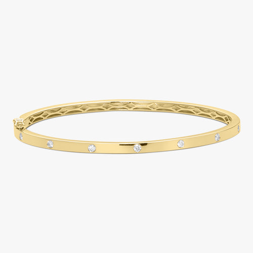 Mini Amour Gold and Diamond Station Bangle