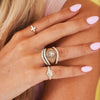 Mini Heart Pave Diamond Signet Ring, The Kensington Enhancer, The Kensington RingWraps , Little Grace Diamond Cross Ring